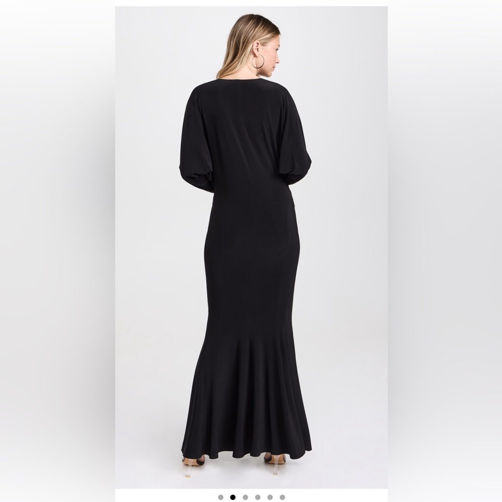 NWT Norma Kamali Dolman V Neck Fishtail Gown - Picture 4 of 7